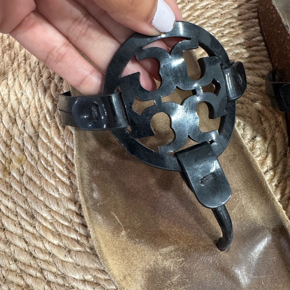 Tory Burch Shoes - Black Logo Sandals